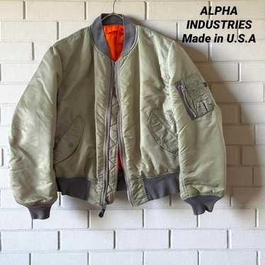 80s 90s ALPHA INDUSTRIES MA-1 USA製 XL Alpha 90s vintage ma-1 - Gem