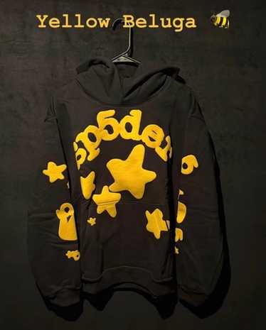 sp5der パーカー イエロー Mサイズ Yellow Sp5der Hoodie - Free Shipping