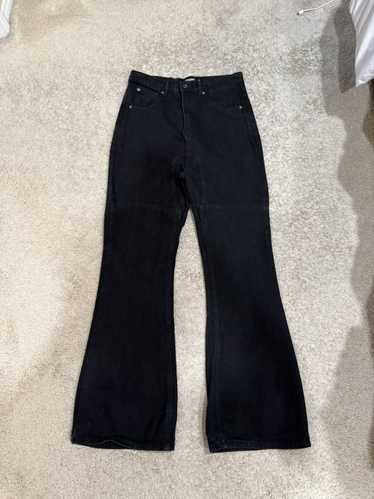 NO/FAITH STUDIOS 訳あり FLARE JEANS FLARED DENIM 001 BLACK – NO/FAITH STUDIOS