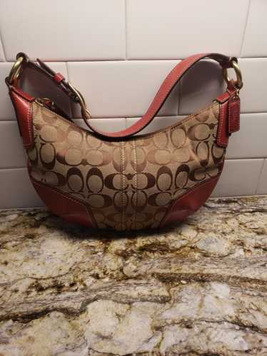 極美　Coach Signature Hobo Shoulder Bag Red Signature Hobo Red Coach Bag – MIHOLANY