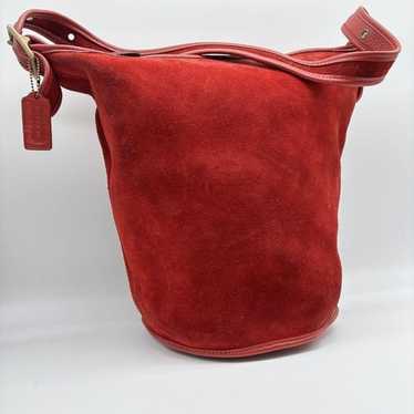 未使用保管品 vintage coach old スウェード suede Hard to Find! Vintage Coach #9820 Swagger Crossbody Bag in