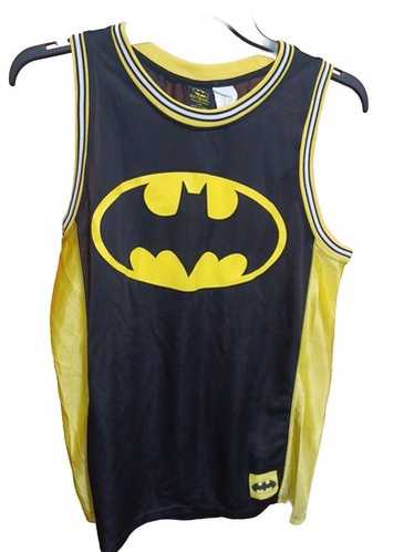 BATMAN タンクトップ 黒/黄色　ヴィンテージ　バットマン　バスケシャツ BATMAN タンクトップ 黒/黄色 ヴィンテージ バットマン バスケ