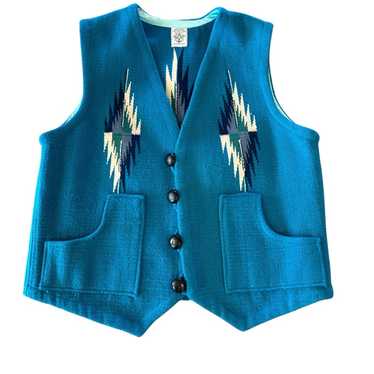 ORTEGA’S CHIMAYO BEST サイズM 38 Ortega Chimayo Hand Woven Square Front Vest – BROGUE