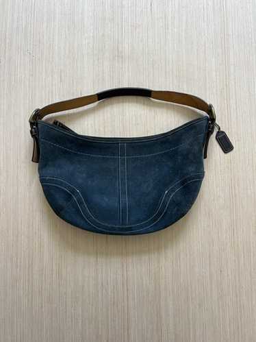 未使用保管品 vintage coach old Suede demi hobo Vintage Suede Coach Hobo Bag - Gem