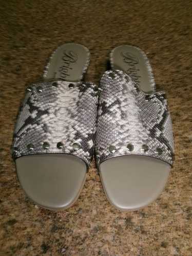 Brighton Python print Studded Sandals/Slides-Pret… - image 1