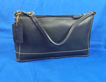 バッグ Vintage Coach Baguette Small Bag Blue Coach blue baguette purse - Gem