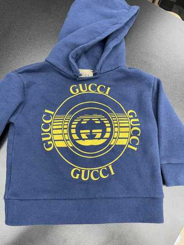 GUCCI★素敵！GRAPHIC PRINT BUNNY BLUE FELTED COTTON HOODIE MENS MONROE TWILL PATCH FLEECE HOODIE - B6H926D200