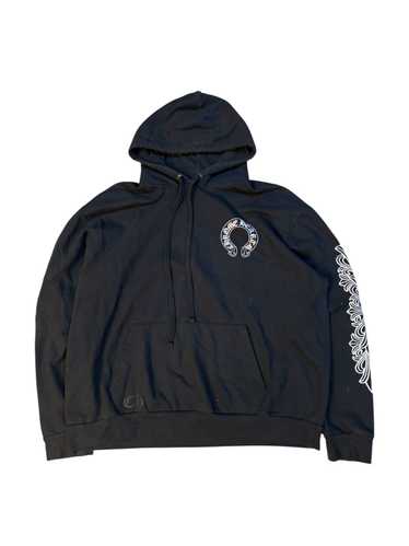 専用 Chrome Hearts Horseshoe Floral Fleece Chrome Hearts Horseshoe Floral Sleeve Fleece Zip Up Hoodie