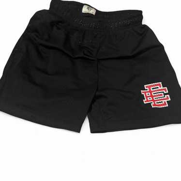 Eric Emanuel ショートパンツ Black and Red Mサイズ Brand New Authentic Eric Emanuel EE Basic Shorts Bred Black