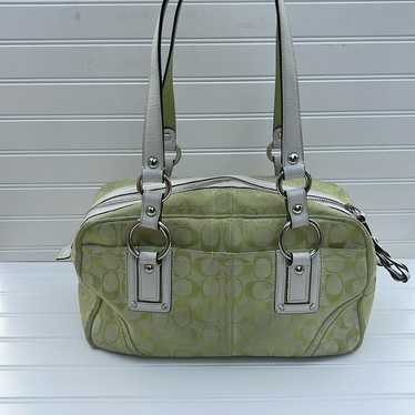 Coach soho green/white canvas - Gem
