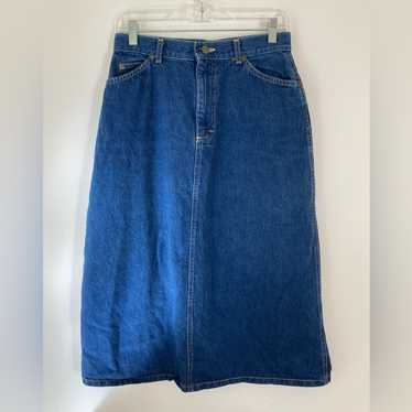 Vintage 1970s Lee Riders Dark Wash High Waist Den… - image 1