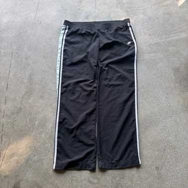 ウォーキング・ランニングウェア 00s nike wide track pants y2k teck black Nike vintage y2k black swoosh embroidered logo track pants