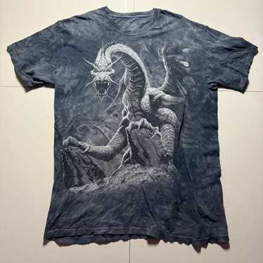 04M914◯ THE MOUNTAIN 龍 ドラゴン 半袖 Tシャツ Y2K Y2k the mountain dragon - Gem