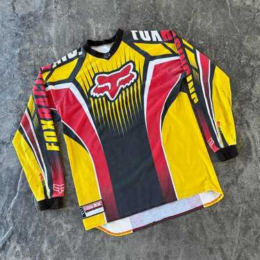 FOX フォックス MX ジャージ L 長袖 ネイビー×イエロー ビンテージ $_57.JPG?set_id=880000500F