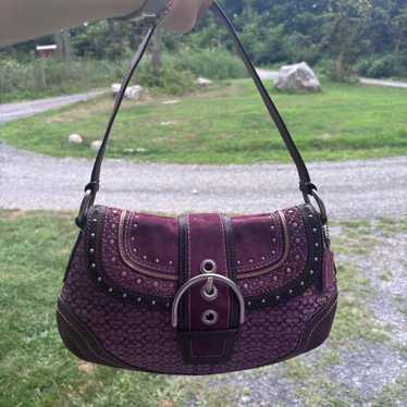 バッグ vintage coach old sonoma purple SUEDE Vintage Purple Suede Coach | TikTok
