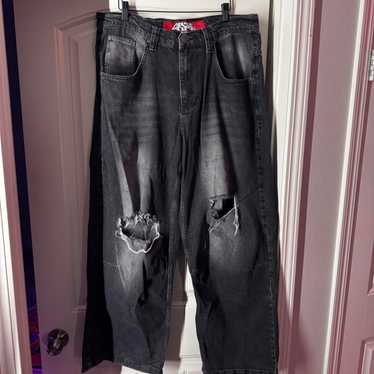 Jaded London ローライズ ダークデニム W30 フレイムデザイン Jaded London ローライズ ダークデニム W30 フレイムデザイン