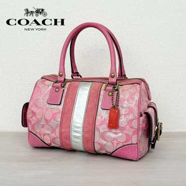 極美品 vintage coach old Y2K mini Boston Vintage Y2k Rare Patchwork Coach Mini Handbag – Eclectic