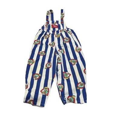 Vintage 80s Baby Osh Kosh Bigosh Striped Teddy Be… - image 1