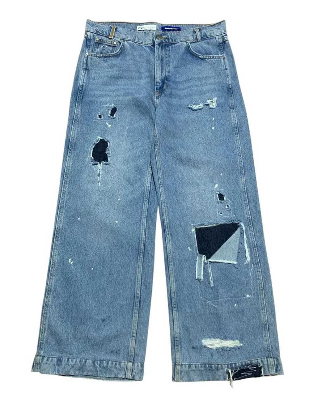 Ader Error Ader Error x zara patchwork wide leg j… - image 1