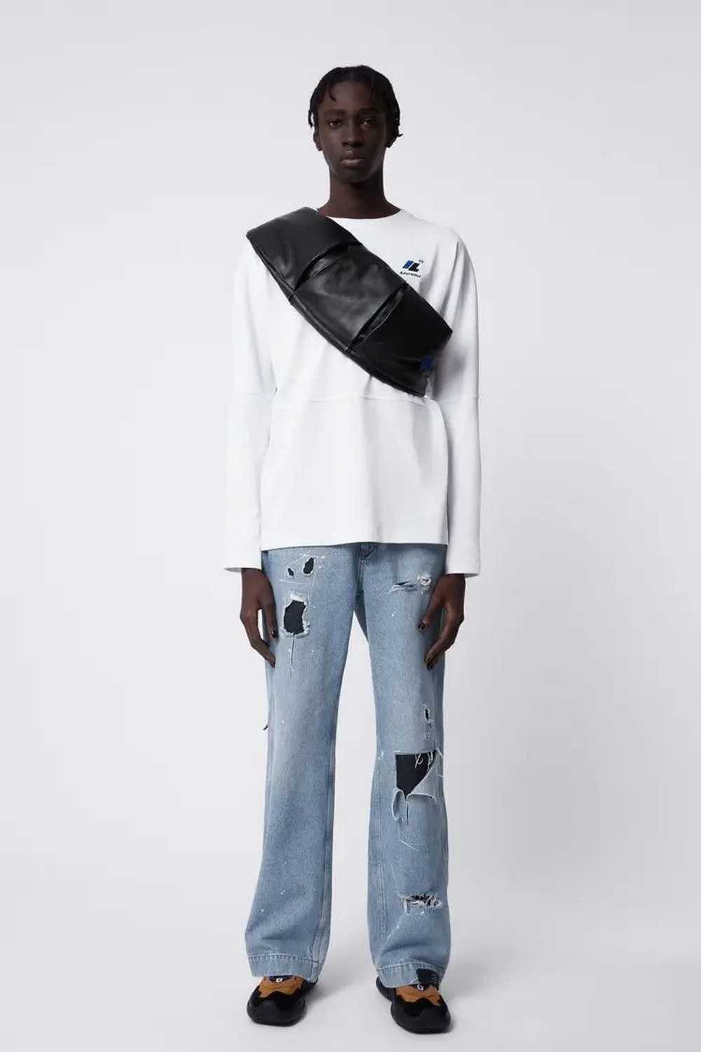 Ader Error Ader Error x zara patchwork wide leg j… - image 3