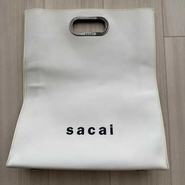 sacai ショッパー バッグ 白 sacai】New Shopper Bag Small (sacai/ショルダーバッグ