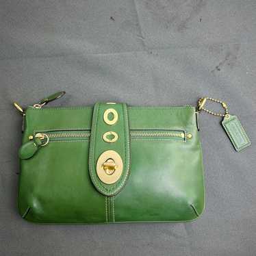 バッグ Vintage Coach Chrystie Bag Green Leather Is this vintage coach christy real? - The eBay Community
