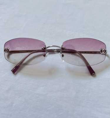 CHANEL Vintage sunglasses リムレス 4002 パープル CHANEL 4002 Rimless Sunglasses Purple Gradient Coco Mark