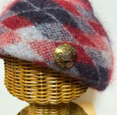 帽子 vivienne westwood studded check beret Vivienne Westwood Beige Wool Beret hat | eBay