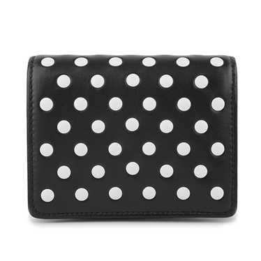 新品未使用MIU MIU ドット柄 チェーンウォレット ミュウミュウ ナッパクリスタル チェーンウォレット ピンク SV