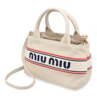 バッグ miu miu archive 1990s canvas hand bag miu miu Archive Hand bag mini Boston bag Leather Gold 90s
