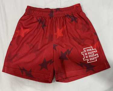 ウェア Eric Emanuel Bapesta Eric Emanuel x BAPE Star Basic Mesh Shorts - White Orange