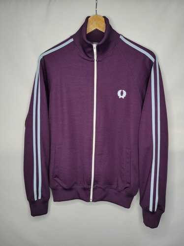 FRED PERRY　90s Highneck　TrackJacket Vintage 90s Fred Perry Sportswear Gray Mock Neck Mens Full