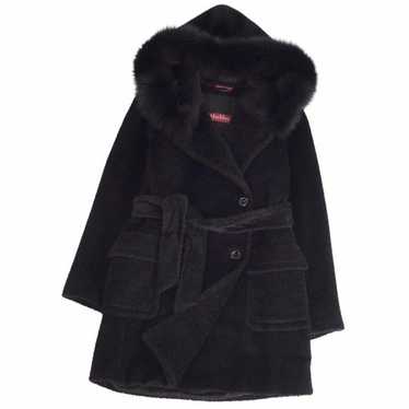 Max Mara Alpaca Hood Coat - Gem