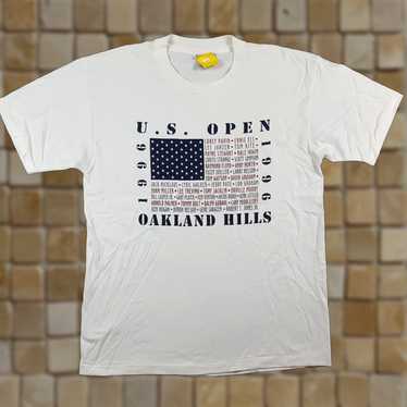 ウェア 1996 US OPEN tennis T shirt size L Vintage us open