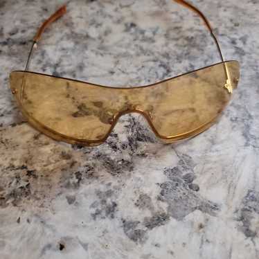 小物 00s archive GUCCI sunglasses rimless y2k 2000s Gucci by Tom Ford Rimless Gold Tone and Green GG