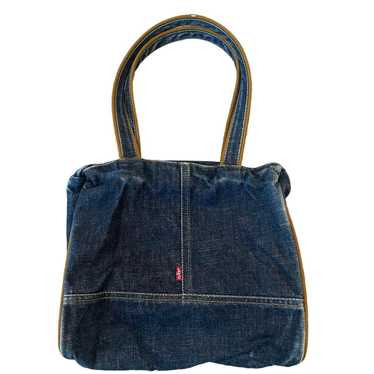 バッグ VINTAGE Levi's Denim Leather ShoulderBag Vintage Levis Handmade Hippie Boho Biker Denim Jean Biker