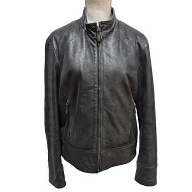 Armani jeans leather jacket - Gem