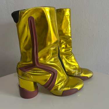 ▪️【定価３９９００】08‘s MARTIN MARGIELA⑥ ストール 黄色 ▪️【定価39900】08's MARTIN MARGIELA⑥ ストール 黄色