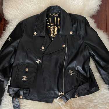 Celine leather jacket with - Gem