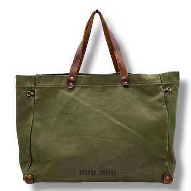 バッグ miu miu archive 1990s canvas hand bag miu miu Archive Hand bag mini Boston bag Leather Gold 90s