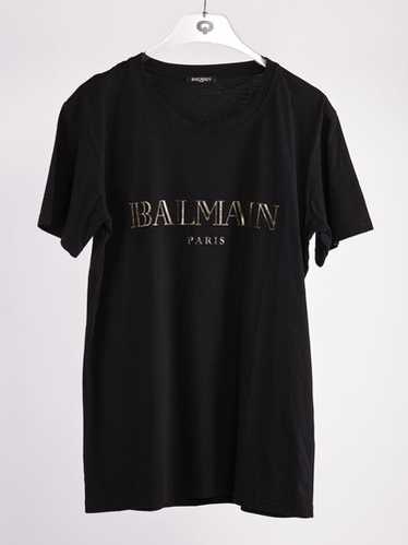 BALMAIN 幾何学模様 Tシャツ XL試着のみ Balmain t-shirt black logo - Gem