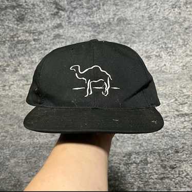 CLUB CAMEL 帽子90s Vintage cap 古着 USED Vintage Club Camel Hat Cap Snap Back White Blue Pinstripe