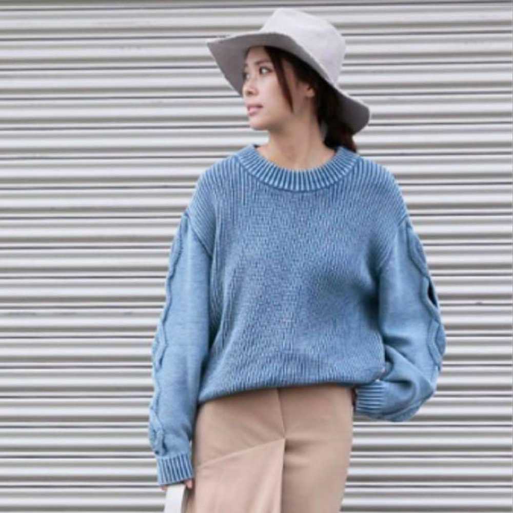 Ameri VINTAGE OPEN CABLE KNIT Ameri Knit - image 1