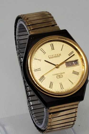 CITIZEN COSMOTRON ELECTRONIC ゴールド時計 CITIZEN シチズン コスモトロン 電磁テンプ ELECTRONIC 時計