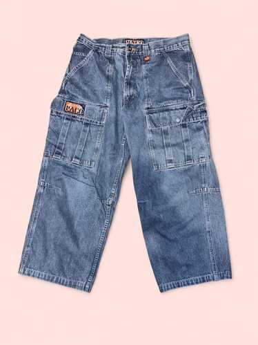 パンツ 90s PACO JEANS Super Baggy Cargo Denim Vintage PACO Jeans Denim Cargo Pocket Grunge Skater Y2K Boys