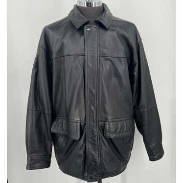 80's leather jacket pierre cardin - Gem