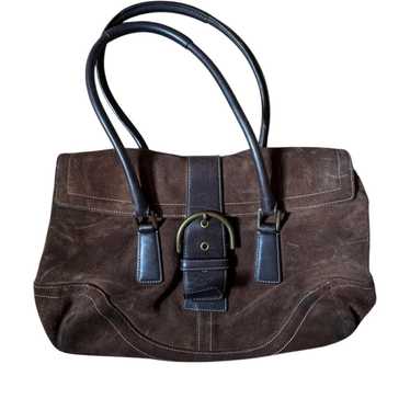 バッグ COACH Soho Signature Suede Shoulder Bag Coach soho suede shoulder - Gem