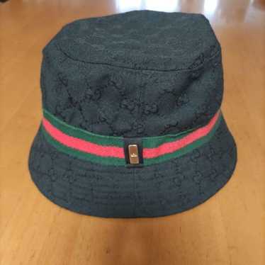 帽子 GUCCI 00's Sherry line GG bucket hat GUCCI 00's Sherry Line GG Bucket Hat Size M Made In Italy