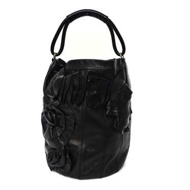 ショルダーバッグ・ポシェット VALENTINO GARAVANI Black Nappa Leather Quiltie Bucket Bag Valentino Garavani Black Nappa Leather Quiltie Bucket Bag