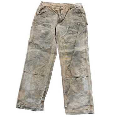 FI-Distressed Double Knee Pants (VerⅡ) Vintage Distressed Carhartt double Knee Pants 36x30 Made in